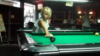 9 year old Jenna Running out at Diamond Billiards!