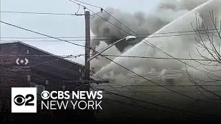 3-story building in Kearny, N.J. goes up in flames, displacing 9 people
