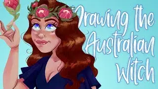 DRAWING THE AUSTRALIAN WITCH | Speedpaint