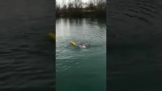 Schwimmen kurz vor Schluss