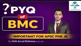 Important questions and all PYQ (BMC)for APSC PHE JE  | PHE AE JE | PWD AE | Fishery JE AimApsc