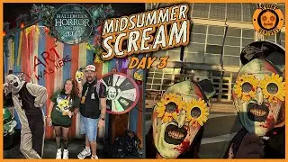 MIDSUMMER SCREAM 2025 DAY 3 | Halloween Horror Nights, Haunt Sliders, Spooky Fetuses