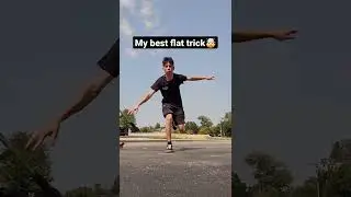 MY BEST FLAT TRICK!!! (CRAZY)!!