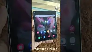 Samsung galaxy Fold-3 First Look Phantom Silver Colour #smartphone #techtok #tech #foldablephone
