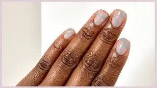 Swirl nail art on short nails | Simply Eseeri #shorts