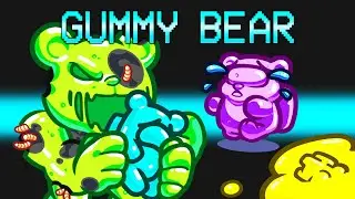 Playing the NEW EVIL GUMMY BEAR MOD in Among Us