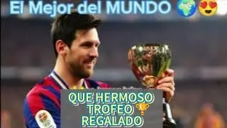 MESSI REGAL&Oacute; UN TROFEO A UN EMPLEADO? ESTA ES LA HISTORIA