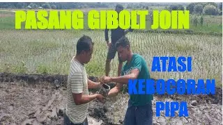 INSTALL GIBOULT JOIN ON THE LEAKING PIPE....#WATER PIPE @agustinusbili8270