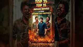 Top 15 Indian Movies & Their Opening Day Footfalls 🔥🤑 #shorts