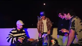 a couple homies eating pasta and spinning house music