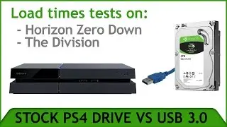 PS4 USB 3.0 External vs Stock Drive Speed-Loading Test.