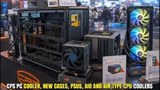 CPS PCCooler Air CPU Cooler with True-Color Display, AIO CPU Coolers, Cases And PSUs At CES 2026