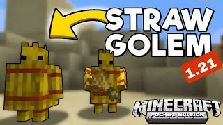 Straw Golem Addon in Minecraft Pocket Edition (MCPE/Bedrock)