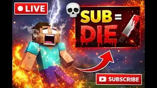 MINECRAFT BUT SUBSCRIBE=DIE !!!!!! DAY 1