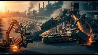 Inside an Old Truck Recycling Factory Process|From Scrap to Power 🚛 