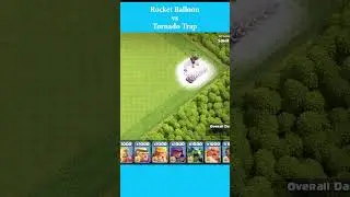 Tornado Trap vs Rocket Loon .  #clashofclans
