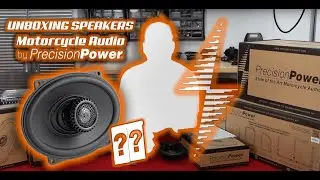 Table-side Unboxing Motorcycle Audio Speakers by PrecisionPower&reg;