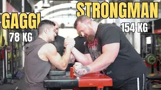 QUANTO È FORTE UNO STRONGMAN DI 154KG A BRACCIO DI FERRO? ANDREA INVERNIZZI.