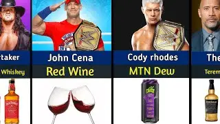 Favorite Drinks of WWE Wrestler in 2025
