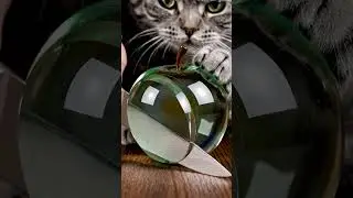 Cute Cat Cutting Fruit ASRM Video | Satisfying Videos #cat #cuteanimal #cute #cutecat #catvlogs #fun