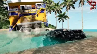 Cars vs Deep Water #2 BeamNG.drive | National Beam Drive