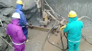 Drilling & Grouting at Headworks Dam Axis