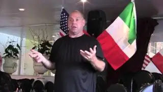 Louis Lombardi Speaks to the Grandsons of Italy