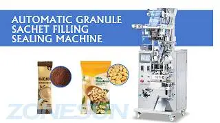 Vertical Automatic Sachet Filling Sealing Machine With Volumetric Cup Dosing