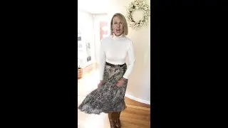 H&M LEOPARD PRINT SKIRT STYLE-UP