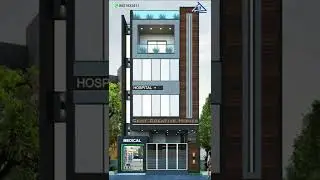 Modern Hospital Building Design #shorts