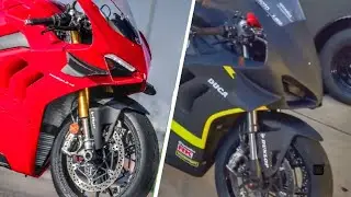 DUCATI PANIGALE (V4/V4S) Colour Comparison | Stock Red vs Custom Matte Black & Yellow