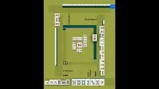 Открытая рука с Полумастью на 18! Берем все, что идет в руку!   #mahjong #MeldedHand