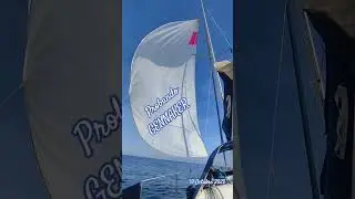 probando el genaker reparado