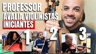 Professor de violino Avalia violinistas iniciantes [Avaliando inscritos no Cllube do Violino #1]