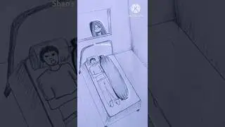 Ghost in room 02/Ghost story #shorts #ghost #horror #ghoststories #horrorstories #art #cartoon #draw