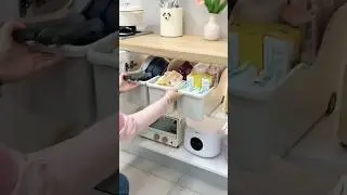 Small kitchen? No problem! This storage box solves all your space issues 🔥#shorts #amazonfinds