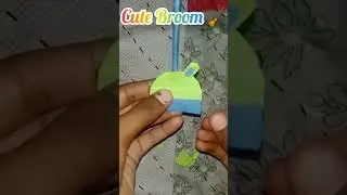 How to make origami Broom & Dustpan l DIY mini paper broom & dustpan | origami paper crafts