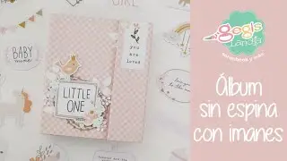 Gegis DT - Álbum para bebé súper fácil, sin espina, con imanes #Scrapbooking #miniálbum #Scraptools