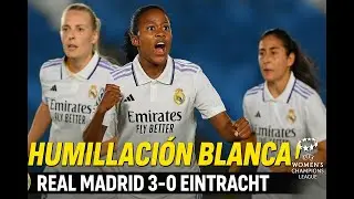 ¡Humillación blanca! Real Madrid Femenino barre al Eintracht y va a Champions 🔥