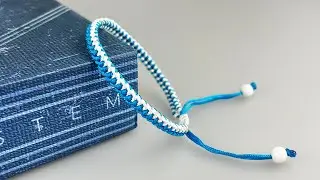 DIY Macrame Bracelet Tutorial 2 colors Easy and Quick | How to Make Friendship Bracelet with String