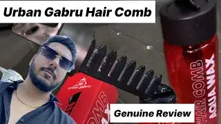 Urban Gabru Hair Comb Aqua Wax Honest Review ||  Aqua hair wax #hairwax #urbangabru #wax #hairstyle
