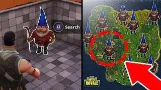 ALL 7 HIDDEN GNOME LOCATIONS In Fortnite Battle Royale! (Week 7 Challenge)