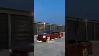 Bagged Z71 Crewcab Silverado With Custom Double Sunroof #bagged #baggedtrucks #silverado #z71