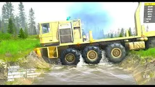 Spintires: Mudrunner &ndash; Truck vs Most Broken & Dangerous Mud Road! | MrDriver x GameDaily4