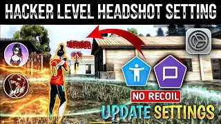 Talkback settings free fire || switch access settings free fire || headshot setting & sensitivity 🇧🇷