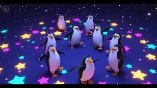 Starry Night Penguin Shuffle | Nursery Rhymes & Kids Songs 🐧🌟🎶