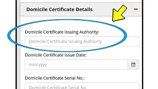 What is the meaning of Domicile certificate issuing authority