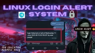 Linux Login Alert notification via Telegram [Project-1]