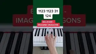 Believer - Imagine Dragons (Piano Tutorial) #believerimaginedragons #imaginedragons #pianoshorts