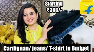 Affordable Flipkart Haul Starting ₹366, Cotton Tunic, Cardigan, High Waist Jeans, Pullover, T-Shirt